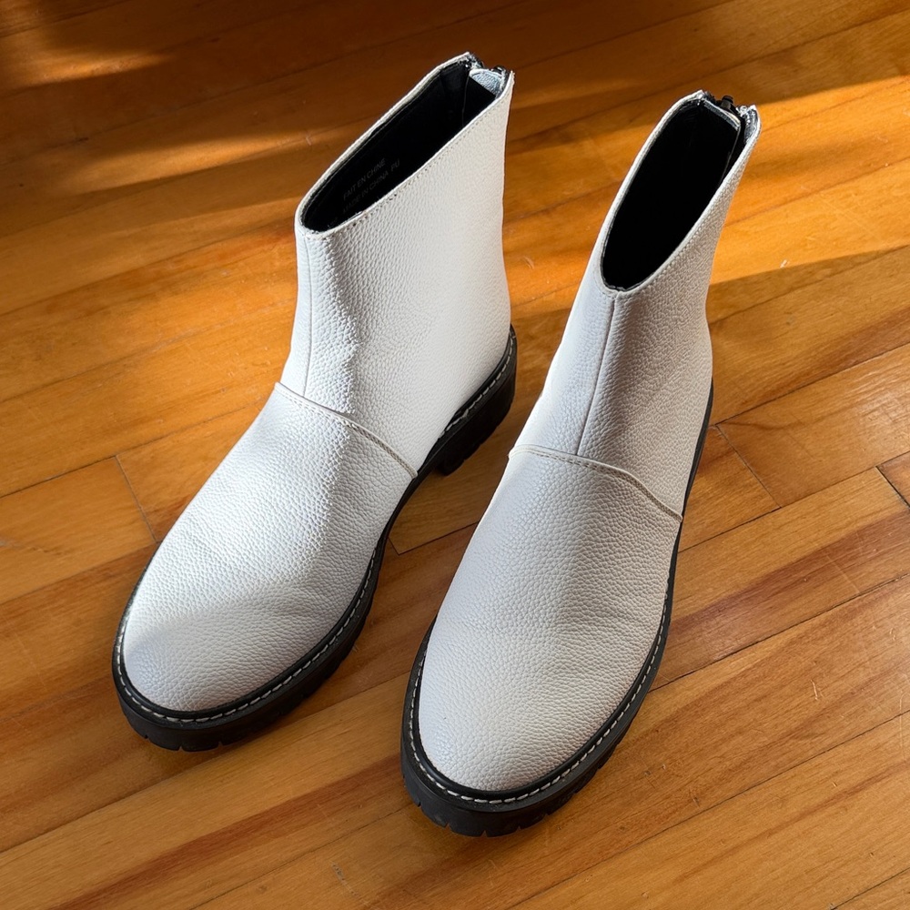 White Ankle Boots